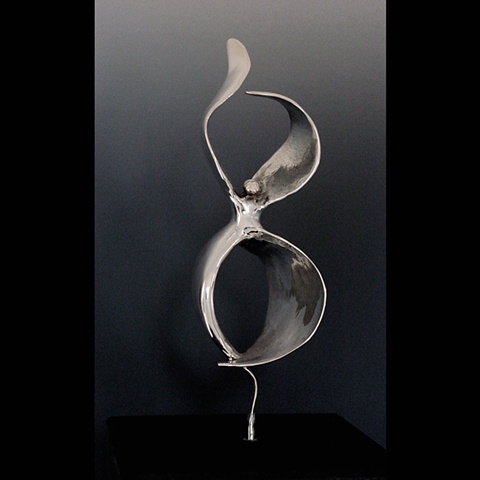 Original, Emergiendo, Solid Cast Silver, Marble,One of a Kind, Fine Art, Gallery Shows,Carmen M. Perez,