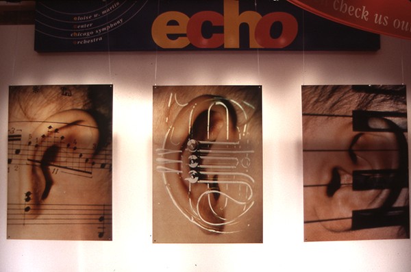 Three Ears For The Chicago Symphony Orchestra. 2008. 3 - 3.5ft x 5.5ft Duraclear transparencies.