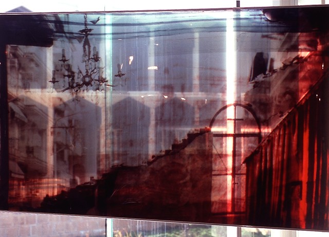 Detail. Church in Thessaloniki, Greece. 3.5ft x 7.5ft. Cibachrome transparency. 1992.