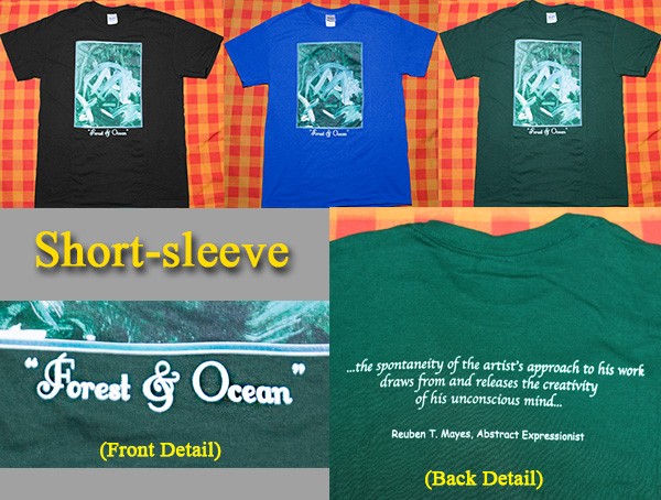 Short-sleeve art T-shirt "Forest & Ocean"