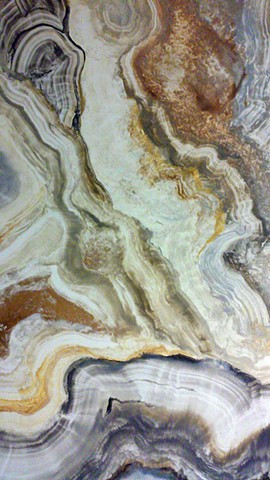 Geode in Neutrals, Gold and Silver