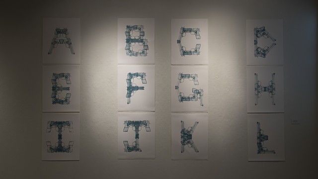 Alphabet (A-M) (Installation View)