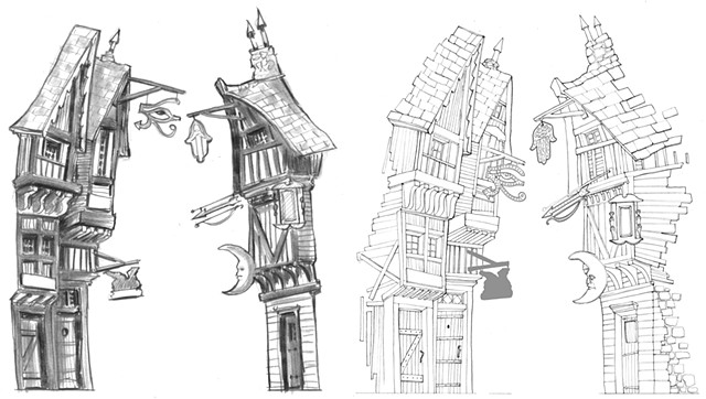 Something Rotten!
Soothsayer Alley (development sketches)
