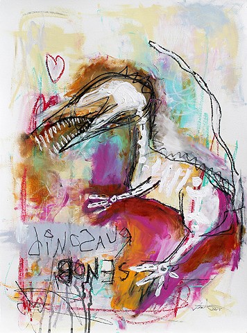 crude things outsider art. abstract dinosaur painting. 
