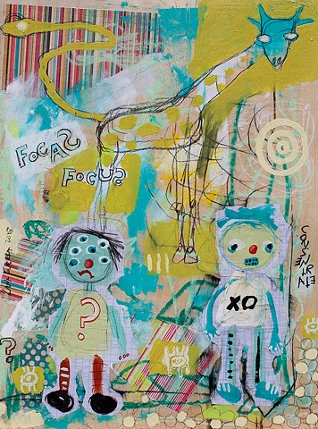 crude things outsider art, childlike art, art brut giraffe painting