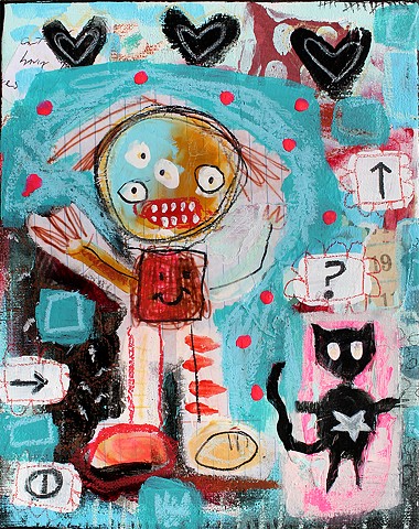 crude things outsider art, art brut, abstract painting