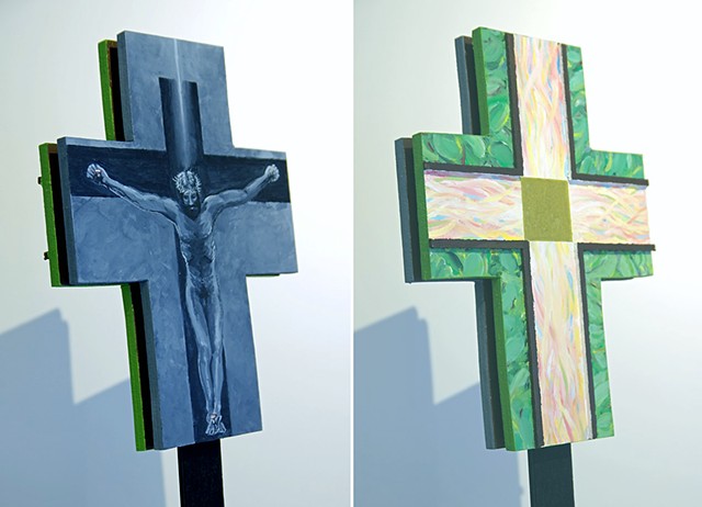 2 Sides of a Processional Cross