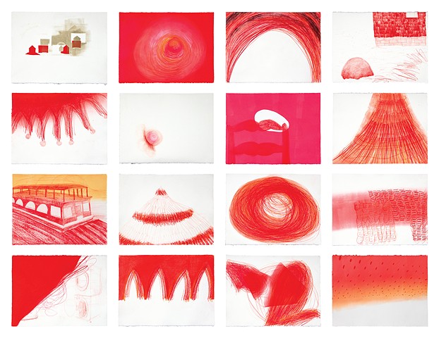 Carrie Scanga
Red Process Drawings
