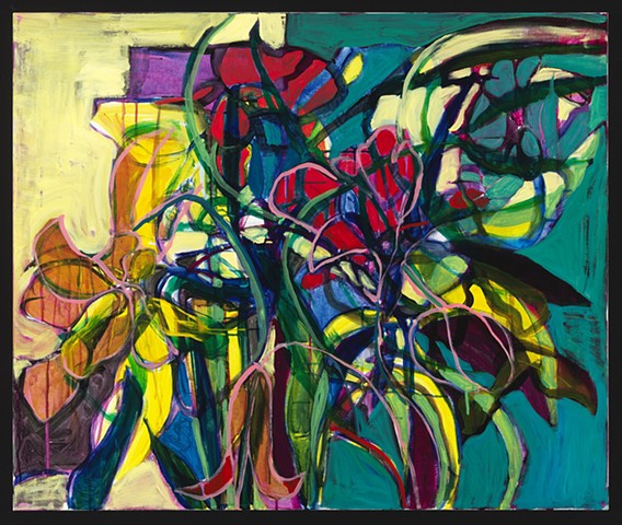 Stephanie Rose Bird fine art painting plants abstraction Chicago