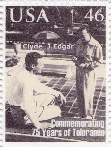 Michael Thompson Chicago artist, artistamps, edgar hoover postage stamp, j edgar hoover and clyde tolson, artistamps, fake stamps