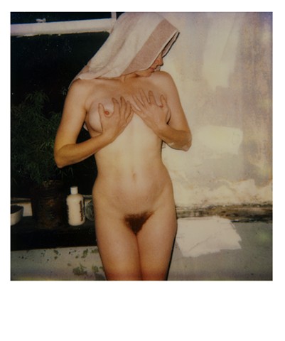 polaroid photograph, color photograph, erotic photograph, nude photo