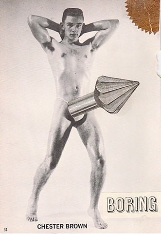 michael Thompson Chicago artist, collage, erotic art, homoerotic art