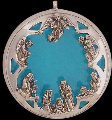Round Yon Virgin Christmas Ornament