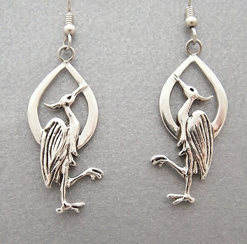 Heron Earrings