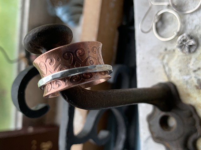copper spinner ring