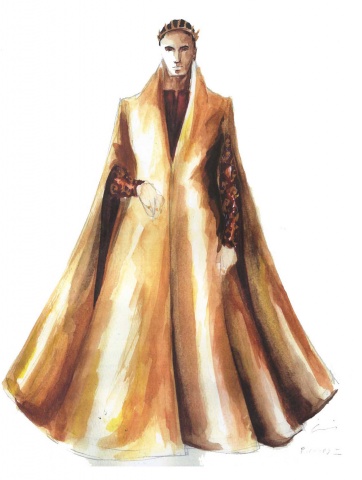 Richard in his gold robe
