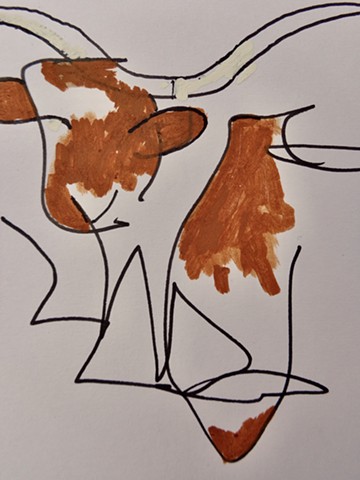 Longhorn (detail)