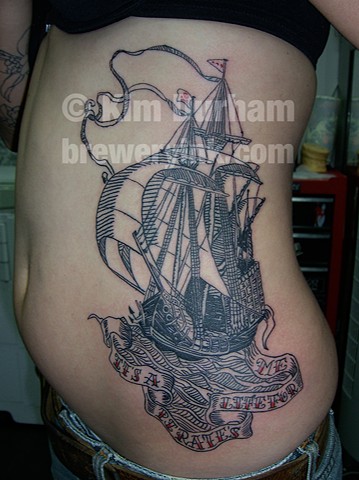 pirate ship tattoo