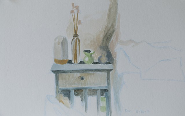 March 16/Still Life on Tiny Cabinet