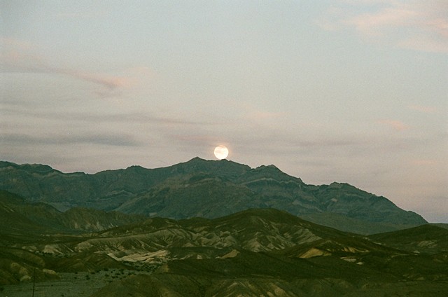Moon from Zabriskie point