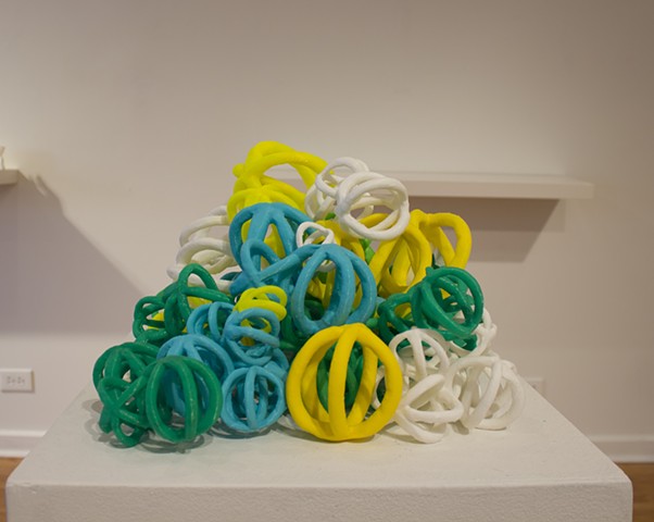 3-d printed, scan, clay PLA, Holly Holmes