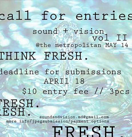 Sound+Vision vol. II Call for entries