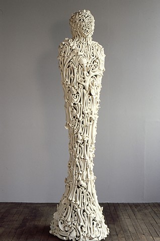 porcelain bones figurative sculpture by Ana England