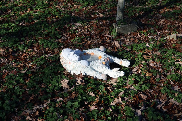 Self Portrait While Pregnant (Birdbath) 