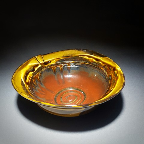 Item SD101 Single Serve Lipped Bowl in Jasper & Iron
