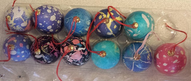 Ukrainian Easter Eggs made by 8-year-olds