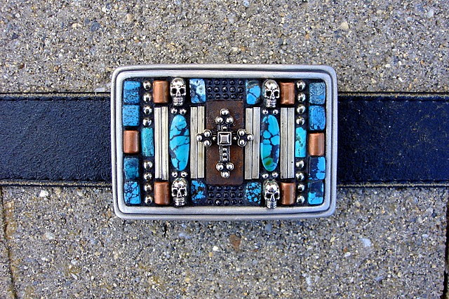 Mosaic belt buckle 