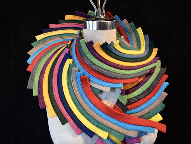 Spiral Scarf-Multicolored 1 (detail)