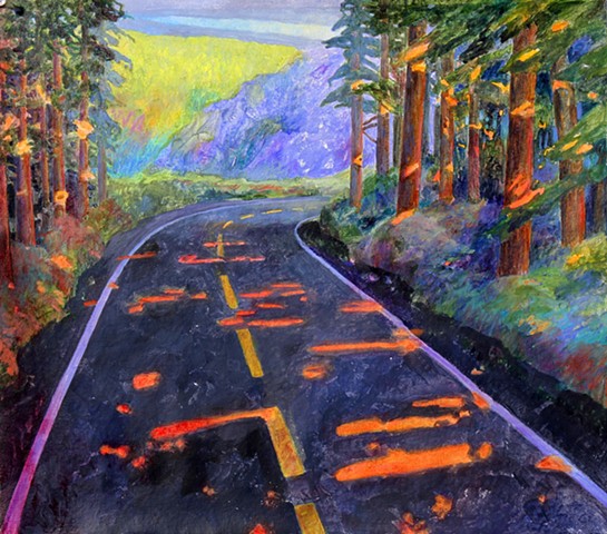 redwood forest painting