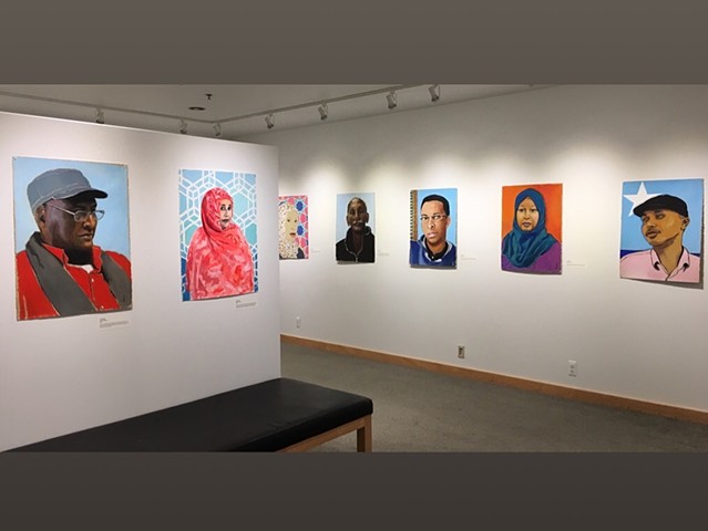 7 Portrait installation -- Sabes JCC, Minneapolis, 2018