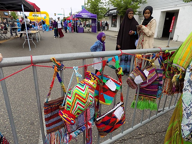 Weavings at Somali Independence Day, Lake Street, Minneapolis 