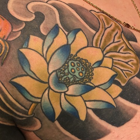 lotus tattoo
chest panel