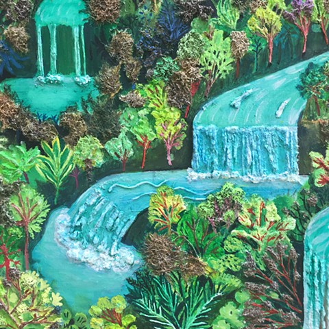 Detail of "Twenty-Seven Waterfalls"