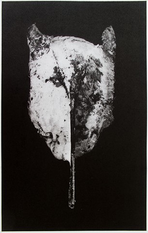 Polymer photogravure print "Mask 3" by John Pearson