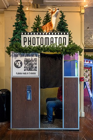 in the photobooth, Northampton, MA, 1-3-18
