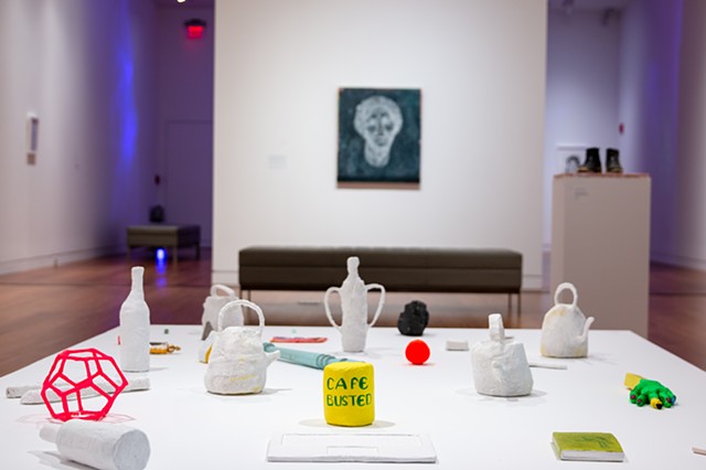 installation from "I think we're alone now" at Cleve Carney Museum, 2022