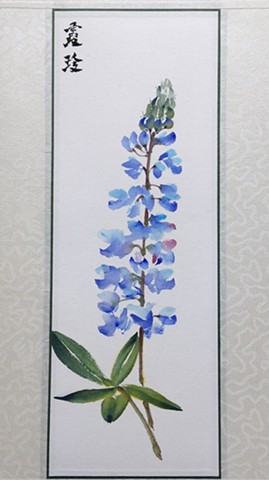 Chinese painting brush painting flowers