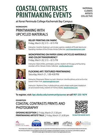 Coastal Contrasts Printmaking Events