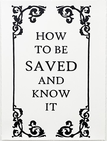 How to be Saved and Know It