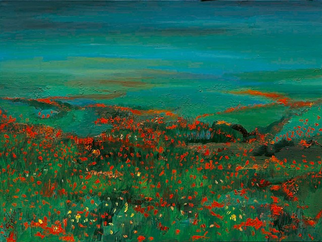 The fragrance of wild poppies along the Adriatic Sea 