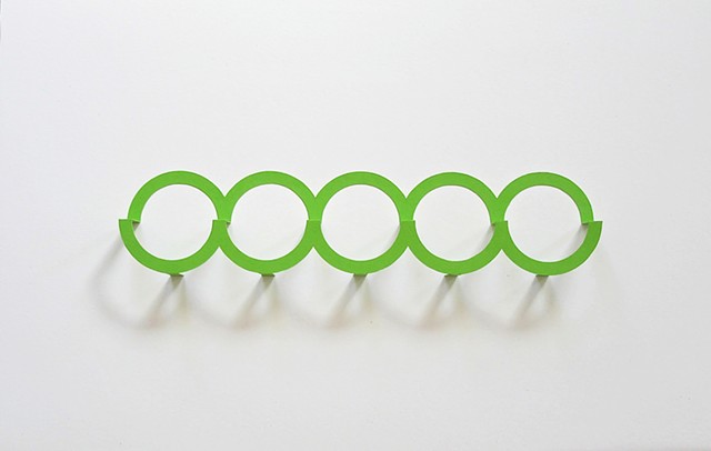 Five Green Circles