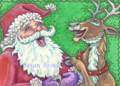 Laughing Santa Reindeer Knock Knock Jokes Christmas Susan Brack Humor