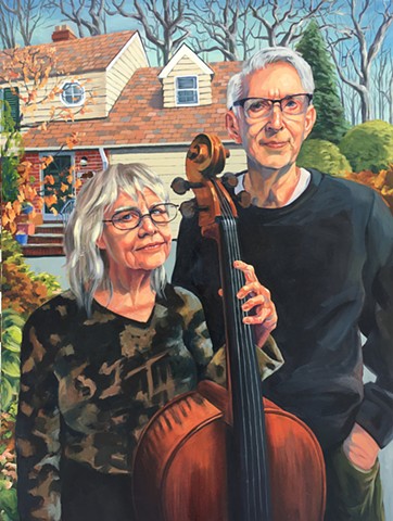 American Gothic, Grant Wood farmers Cleveland Heights couple