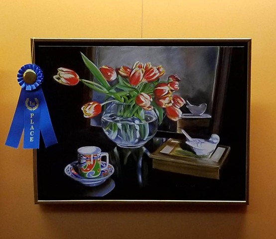 First Place in representational painting  Artrageous 2018 The Frisco Visual Arts Guild juried show 