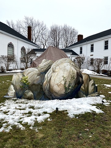 Tomb Installation for Lent at Calvary Untied Methodist Church in Arlington, MA.