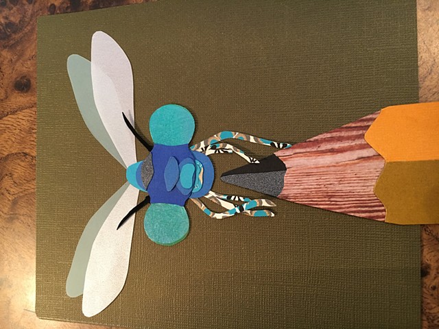 Cut Paper Dragonfly